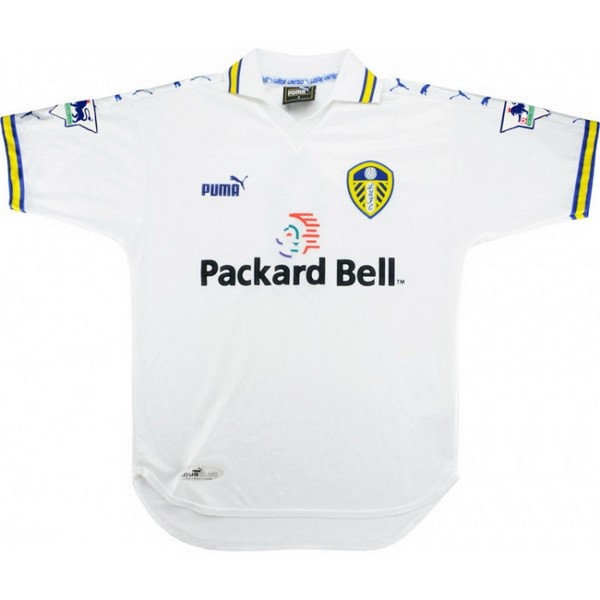 Tailandia Camiseta Leeds United 1ª Kit Retro 1999 2000 Blanco